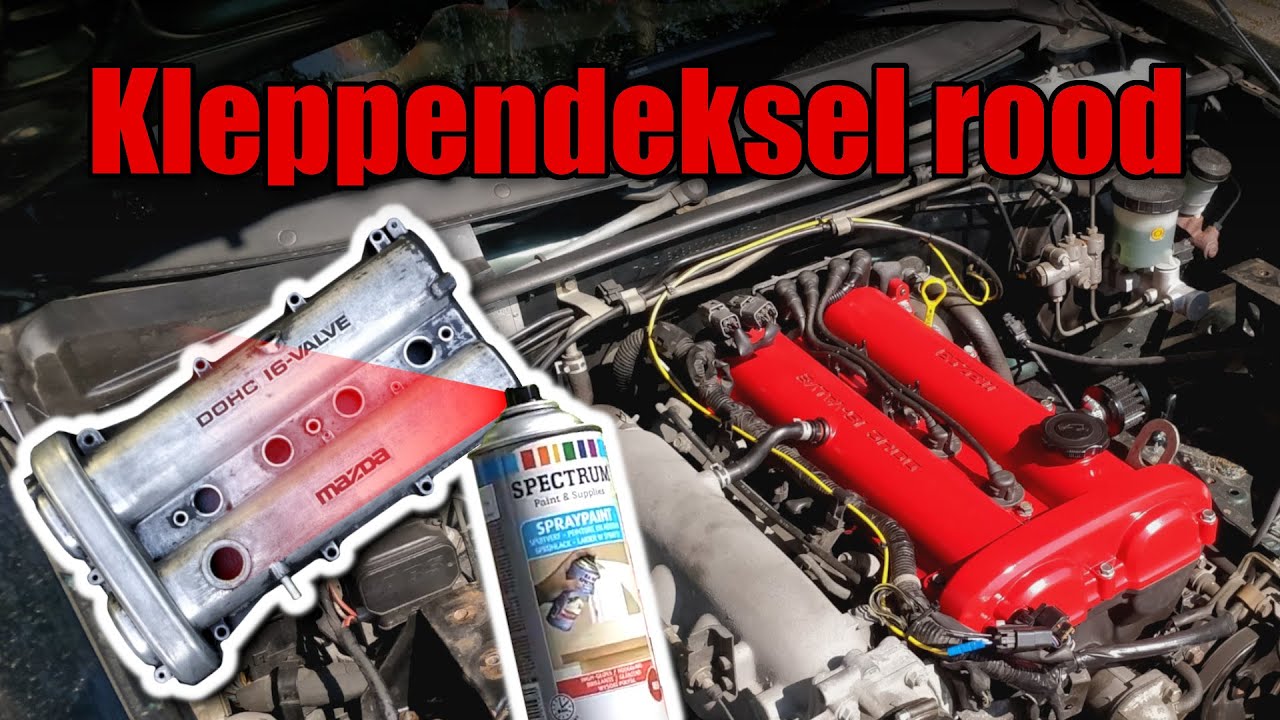 ACTION Verf Testen op Kleppendeksel Mazda MX-5