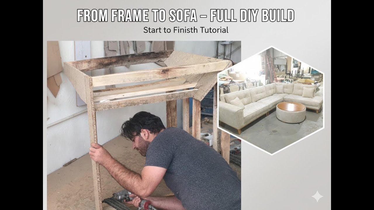 Building the Corner Unit of an L-Shaped Sofa – Start to Finish DIY Tutorial
