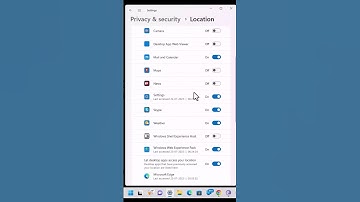 Disable Location services in windows 11