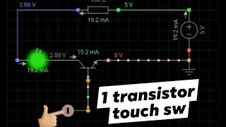 (tagalog) How the single transistor touch switch work.