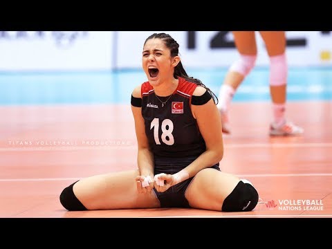 Zehra Gunes - Powerful Volleyball SPIKES | Women's VNL 2019