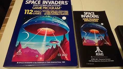 SPACE INVADERS Atari 2600 Video Computer System Game Program PAL Region Version Contents 23.02.20