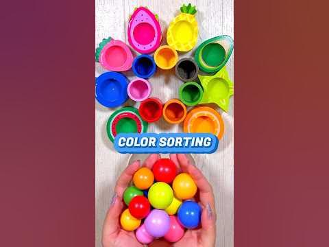 Color Sorting for Toddlers | Educational Videos for Kids #shorts - YouTube