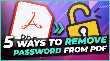 Top 5 Ways To Remove Password From PDF File Without Knowing Password | Unlock PDF Files | Hindi