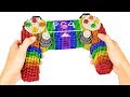 Most Creative - Build Awesome PS4 Joystick Model With Magnetic Balls (Satisfying) - Magnet Balls