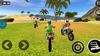 Floating Water Bike Driving Part 1 Level 1 - 7 Android Games Bicycle Game سباق متورات قيادة دراجة screenshot 3