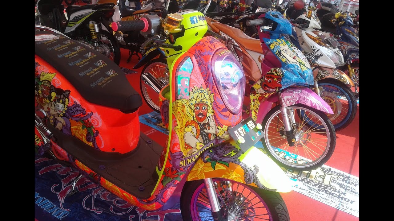 Modif Matic Babylook Style Full Cutting Sticker Honda Beat Scoopy