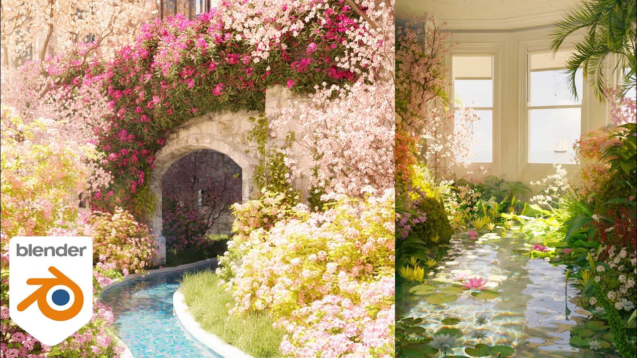 Creating Botanical Gardens in Blender Gardener AddOn YouTube