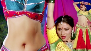 Madhuri Dixit Hot Compilation Of Navel Seductive Expressions - You Have Never Seen Before
