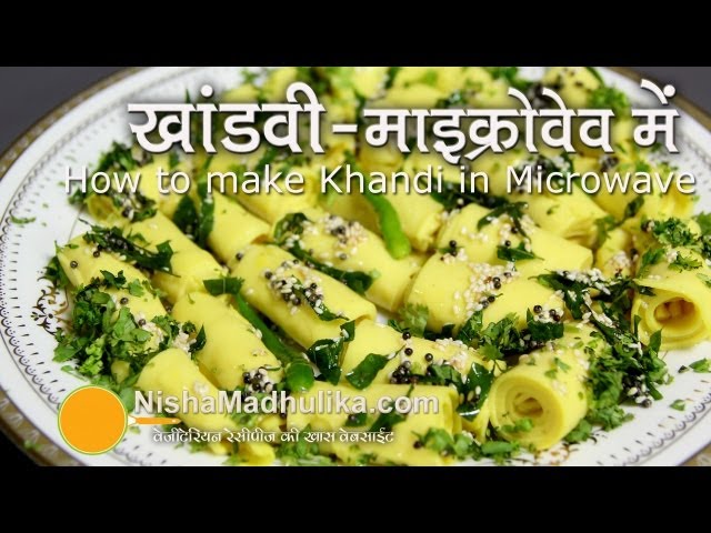 Microwave Khandvi Recipe - How to make Khandvi in Microwave? class=