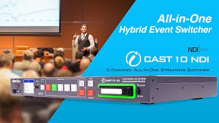 【Official】 Datavideo iCAST 10NDI 5-Channel All-in-one Streaming Switcher Top 6 Features｜Datavideo