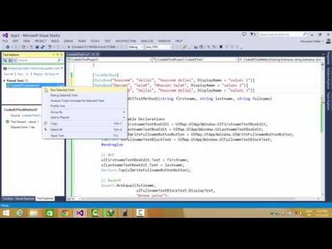 Coded UI Tests (Part 2)
