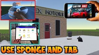 How To Use SPONGE And TABLET In Car For Sale Simulator 2023 Mobile Hindi | @flexgaming29 @insanegamerrog screenshot 4