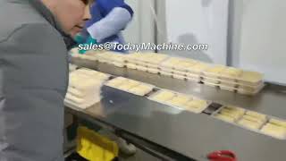 Horizontal Tamale Burrito Flat Bread Wonton High Speed Flow Wrapping Machine