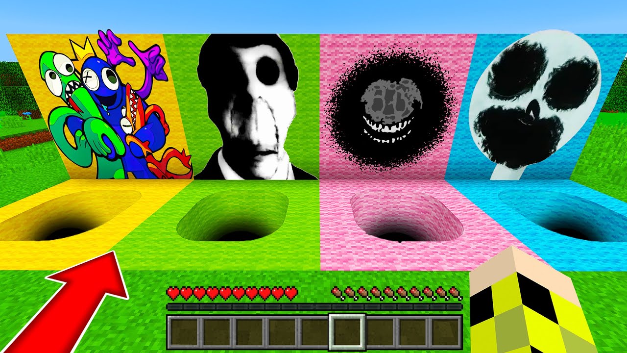 ВЫБЕРИ КРУГЛУЮ ЯМУ НЕКСТБОТЫ РАШ ЗОЛФИУС РАДУЖНЫЕ ДРУЗЬЯ В МАЙНКРАФТ SCP GARTEN OF BANBAN 2