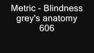 Blindness- grey&#39;s anatomy