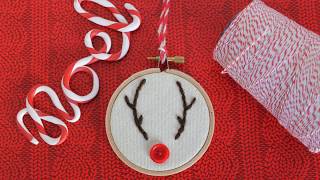 Details Reindeer Embroidery Hoop Ornament Tutorial News