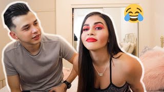 I WORE HORRIBLE MAKEUP FOR A DATE/ THIS IS HOW HE REACTED - LILLIAN GRIEGO
