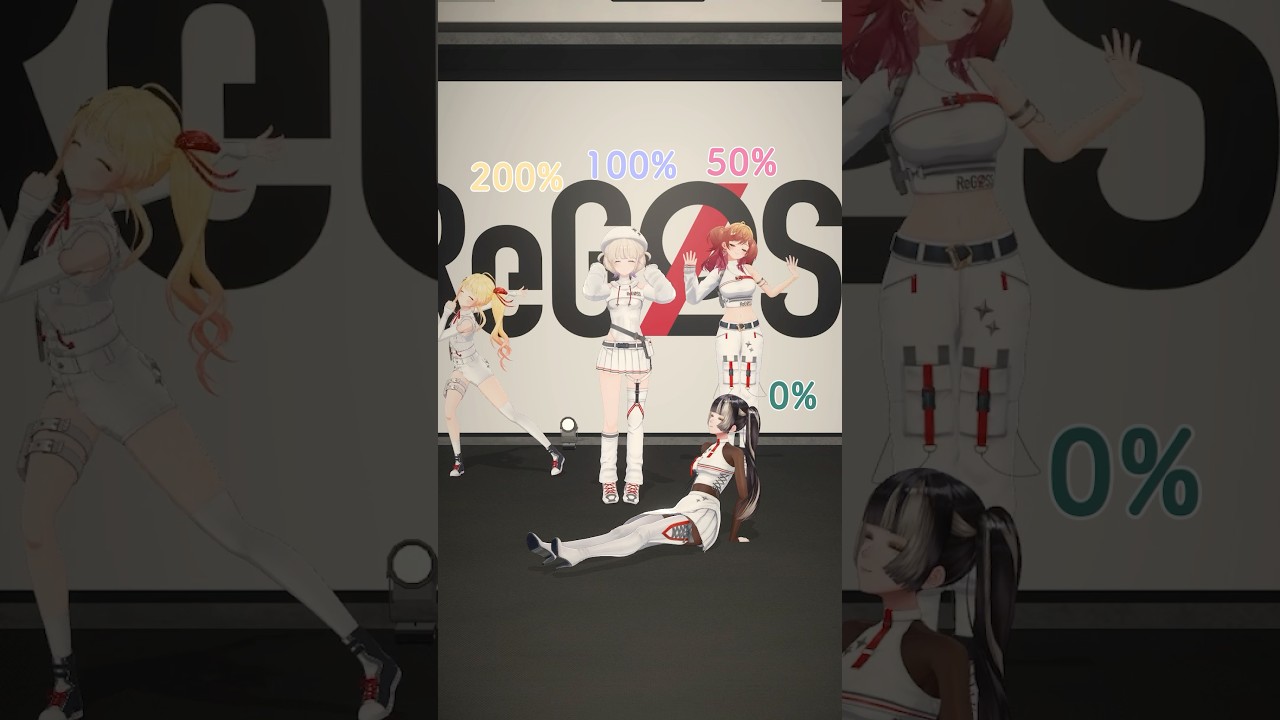 #ReGLOSS 7th Single #アワータイムイエローでパーセンテージチャレンジ💪 #Vtuber #shorts