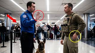 Airport Security Tried to Remove This K9 — When the Officer Checked His ID, He Immediately Saluted