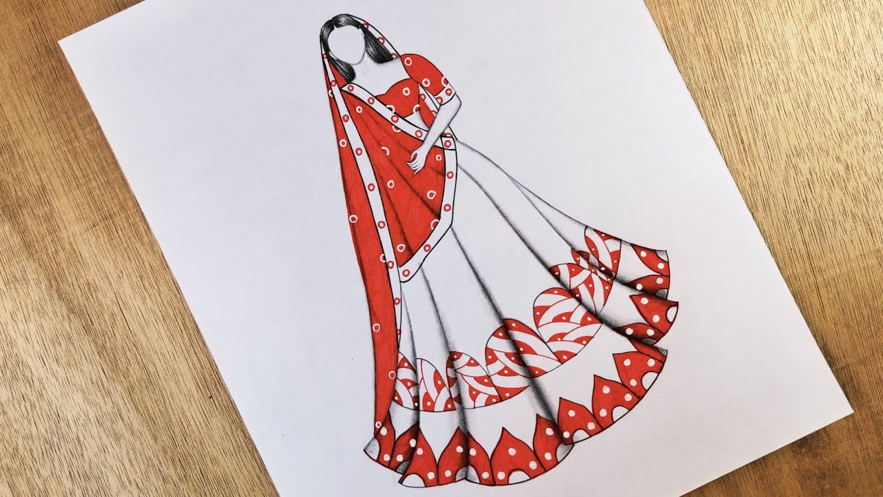 Details 73+ indian dress design sketch best - in.eteachers
