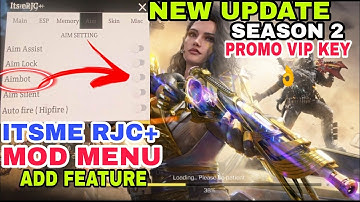 ITSME RJC+ MOD MENU GARENA NEW UPDATE SEASON 2 ADDED AIMBOT FEATURE NO BAN SAFE MAIN ACCOUNT 👌