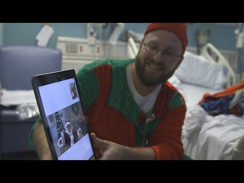 Santa Claus makes a cyber stop at Cincinnati Children's