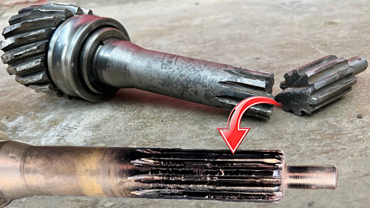 The Ingenious Mechanic How to Repair Broken Truck Transmission Input