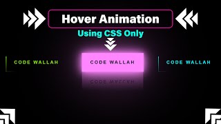 Amazing Hover Button Animation using CSS | Animation Button | CSS Project