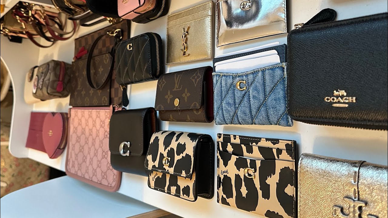 My ENTIRE SLG collection! PART 1 | 50 pieces! | Coach, LV, Gucci, Tory ...