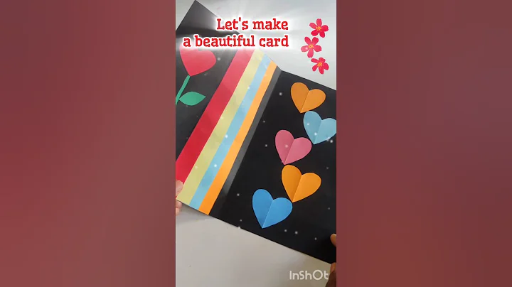 DIY Handmade Thank You Card| Easy Paper Card Making #shorts #diy #cards #cardmaking #papercraft