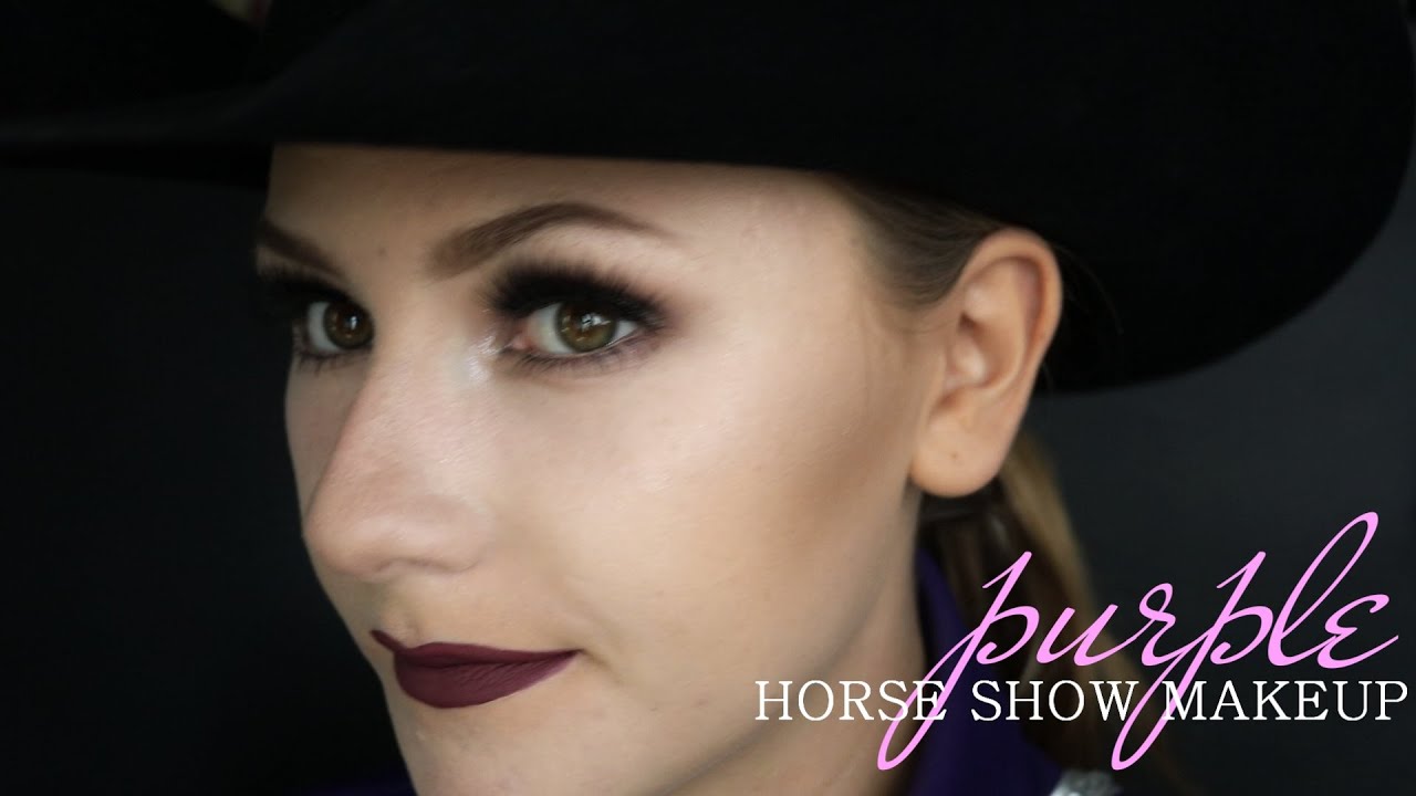 Drugstore Purple Outfit Horse Show Makeup Tutorial YouTube