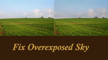 How to fix an overexposed sky in Photoshop. Photoshop elements fixes.