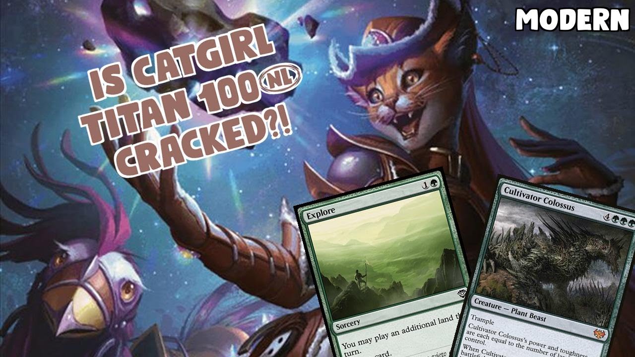 Is Catgirl Titan 100% CRACKED?! | Amulet Titan | Modern Prelim | MTGO