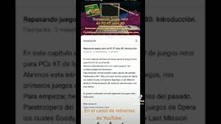 Probamos Juegos Retro De Pc Xt 80888086. Goody, Last Mission Y Livingstone Supongo