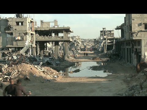 آثار المنخفض الجوي على حي الكتيبة غرب خان يونس
