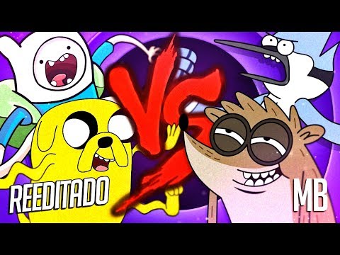 Finn e Jake VS. Mordecai e Rigby | Duelo de Titãs [REEDITADO]