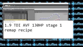 1.9 TDI AVF Stage 1 remap recipe