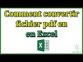 Convertir PDF en Excel facilement 📊