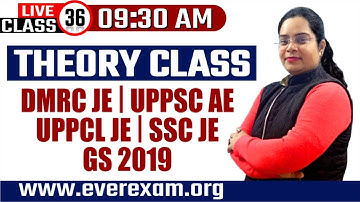 🔴 Live Class 36 | THEORY CLASS  | For SSC JE | DMRC JE | UPPCL JE | UPPSC AE | NON TECH