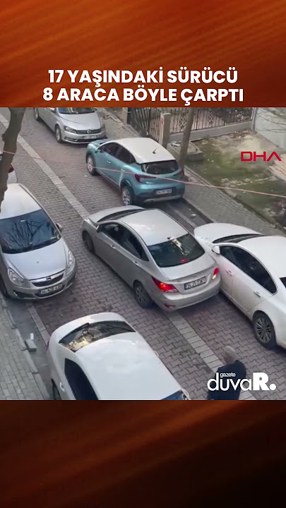 İstanbul Avcılar'da 17 yaşındaki sürücü 8 araca çarptı #shorts