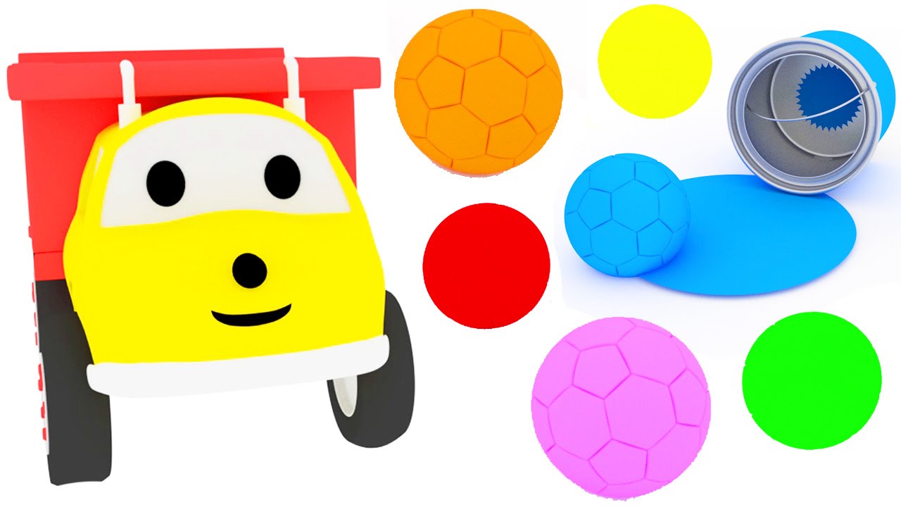 Play football and learn colors with Ethan the Dump Truck | Educational cartoon for children