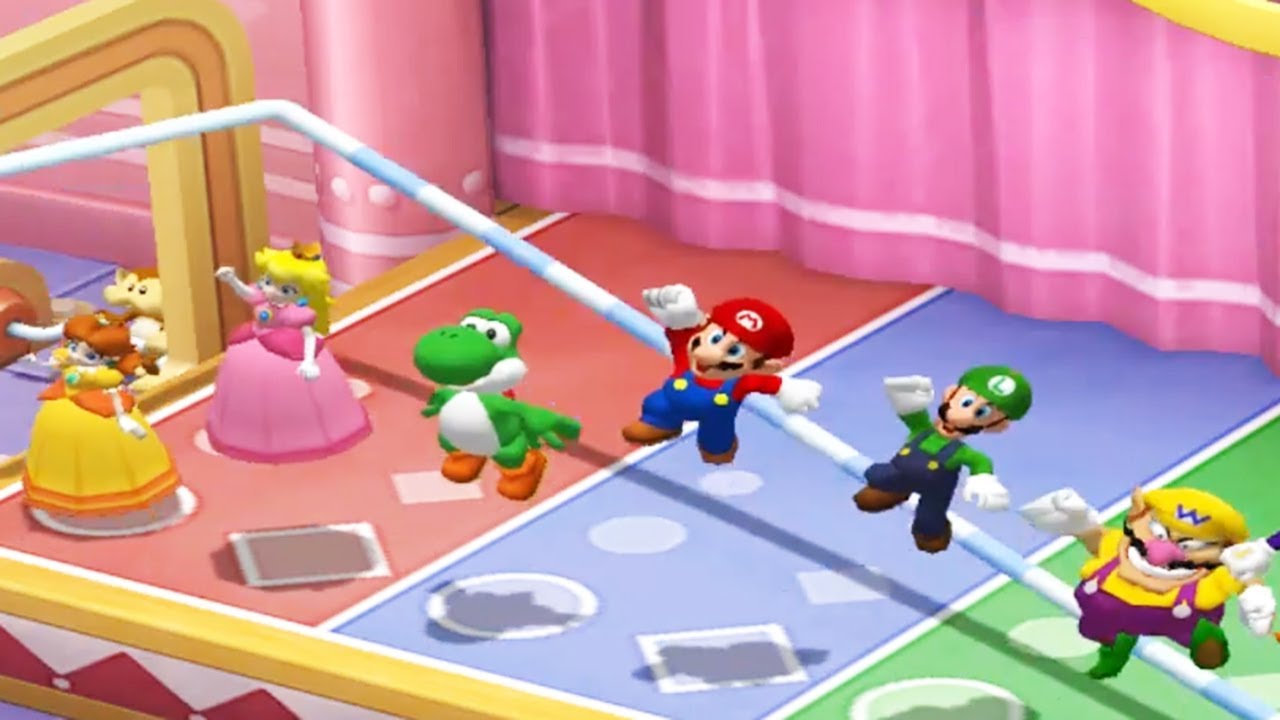 Mario Party 7 8 Player Ice Battle - Daisy vs Peach vs Yoshi vs Luigi vs Mario vs Wario (Brutal)