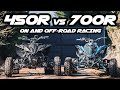 Yamaha YFZ-450R Stage 3 vs Yamaha Raptor 700 Stage 5 BATTLE *On and Off-Road Racing*