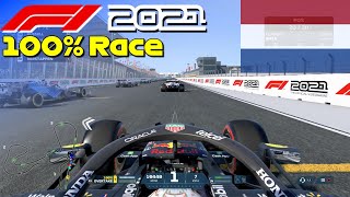 F1 2021 - 100% Race Zandvoort, Dutch GP in Verstappen's Red Bull | PS5