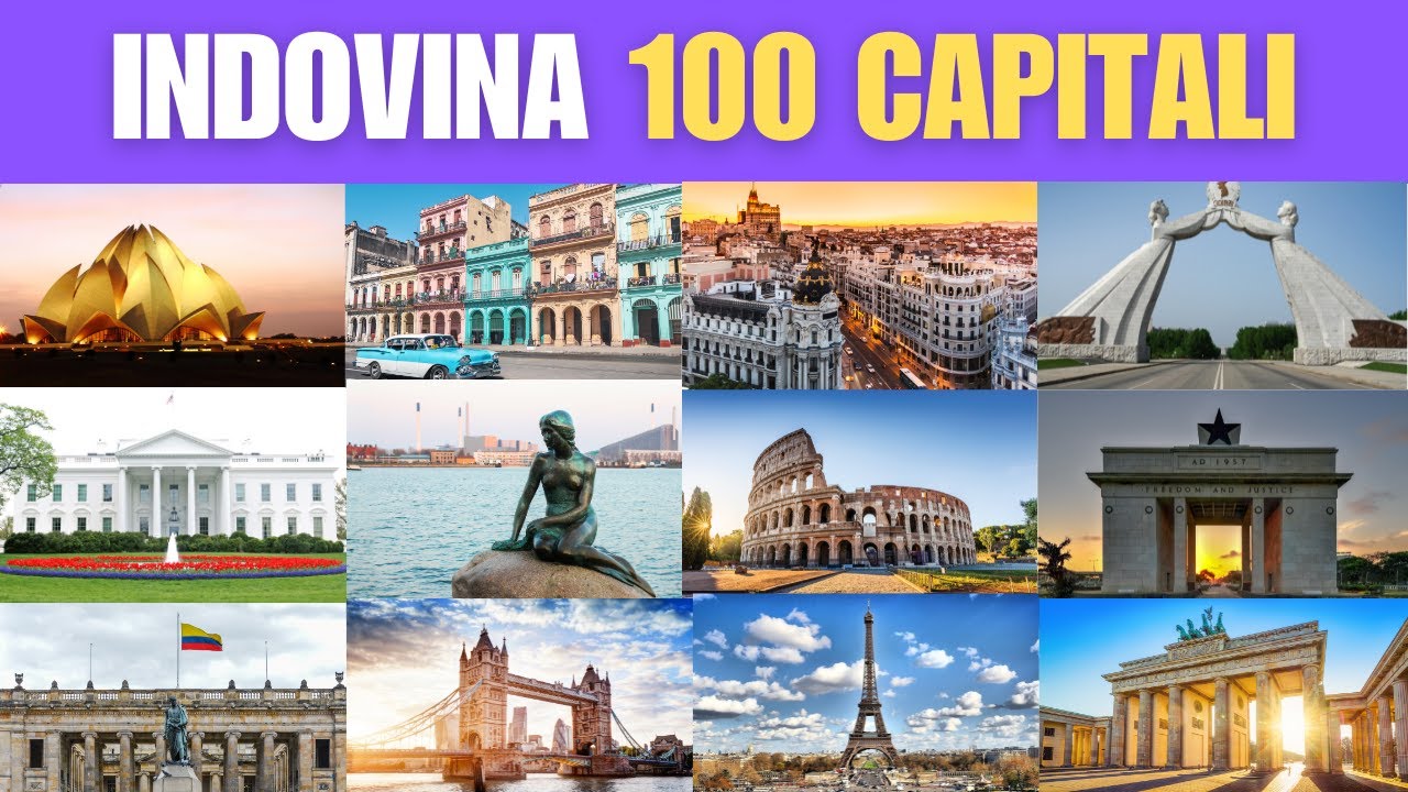 QUIZ CAPITALI DEL MONDO: Indovina 100 Capitali in 5 Secondi! 🌍 Sfida la Tua Geografia