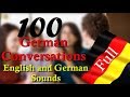 100 German Conversations │with English sound│in one video