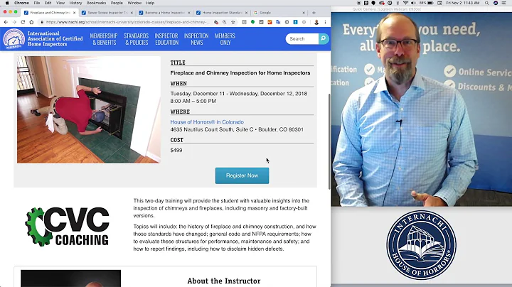 2-Day Chimney & Fireplace Inspection Class