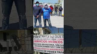 Bloquean trabajadores los accesos de PEMEX en Tapachula