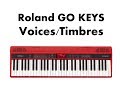 Roland gokeys go  61k sound demo  voices  timbres